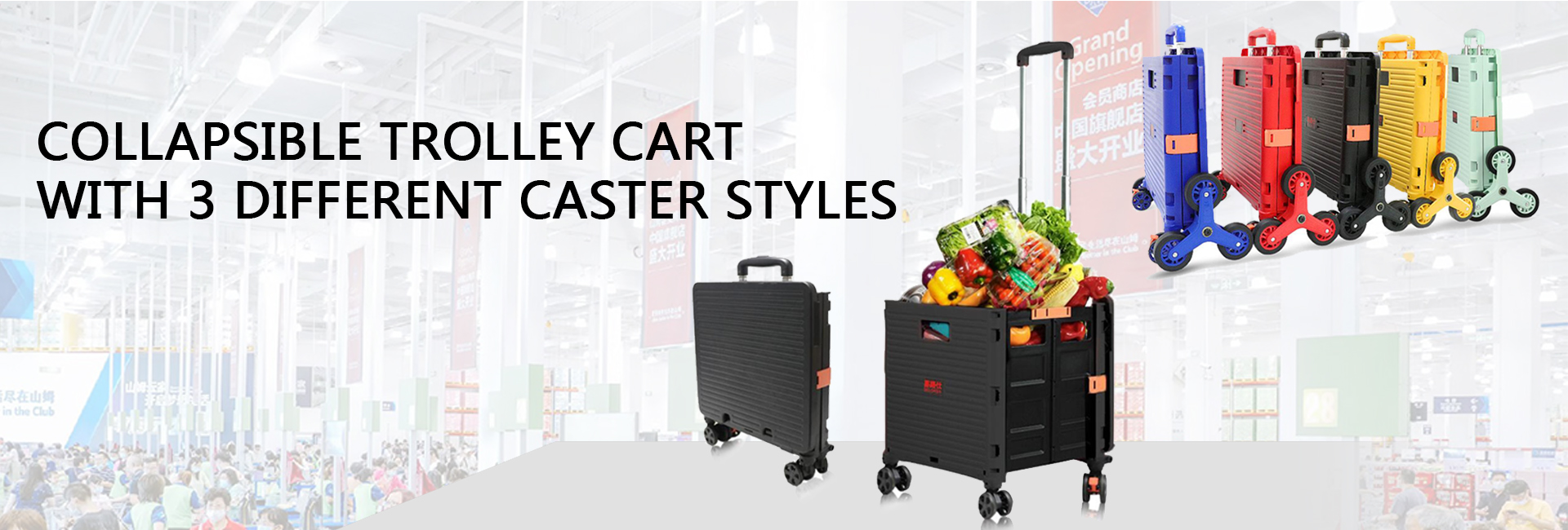 collapsible trolley carts