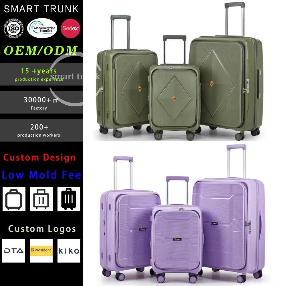 Customize Exclusive PP Luggage Style With Low Mold Cost