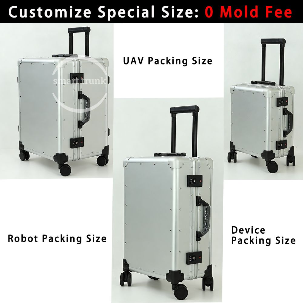 Custom Non-Standard Sizes All-Aluminum Trolley Cases