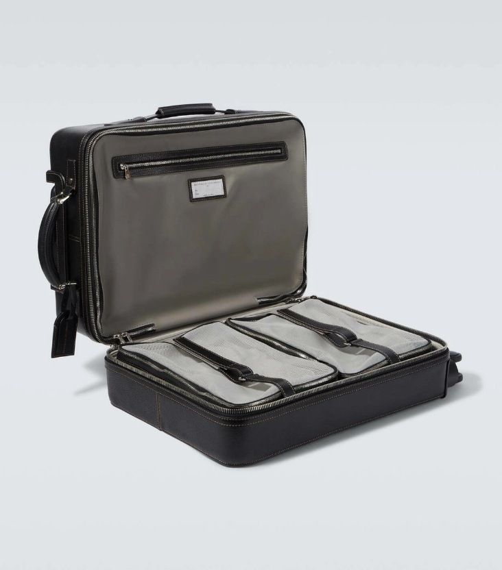 Genuine Leather Trolley Luggage Wholesale for Business Travel