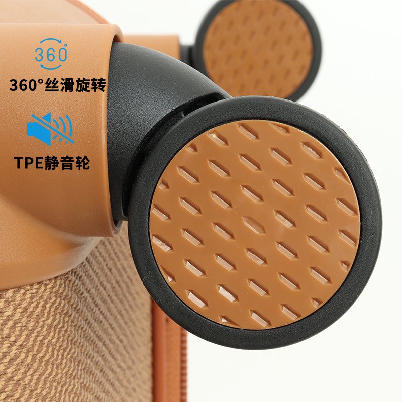 Custom Logo 4 Piece PU Leather Soft Luggage Set with Silent Spinner Wheels - Low MOQ Wholesale