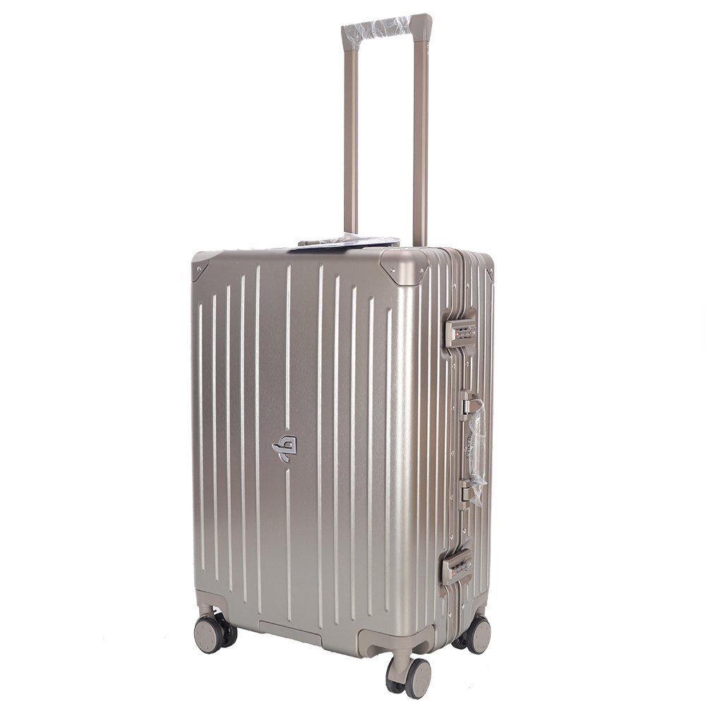 SA062 champagne gold aluminium frame hard shell luggage